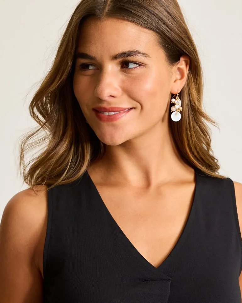 Discount Tommy Bahama Tidal Treasure Pearl Shaky Drop Earrings Gold