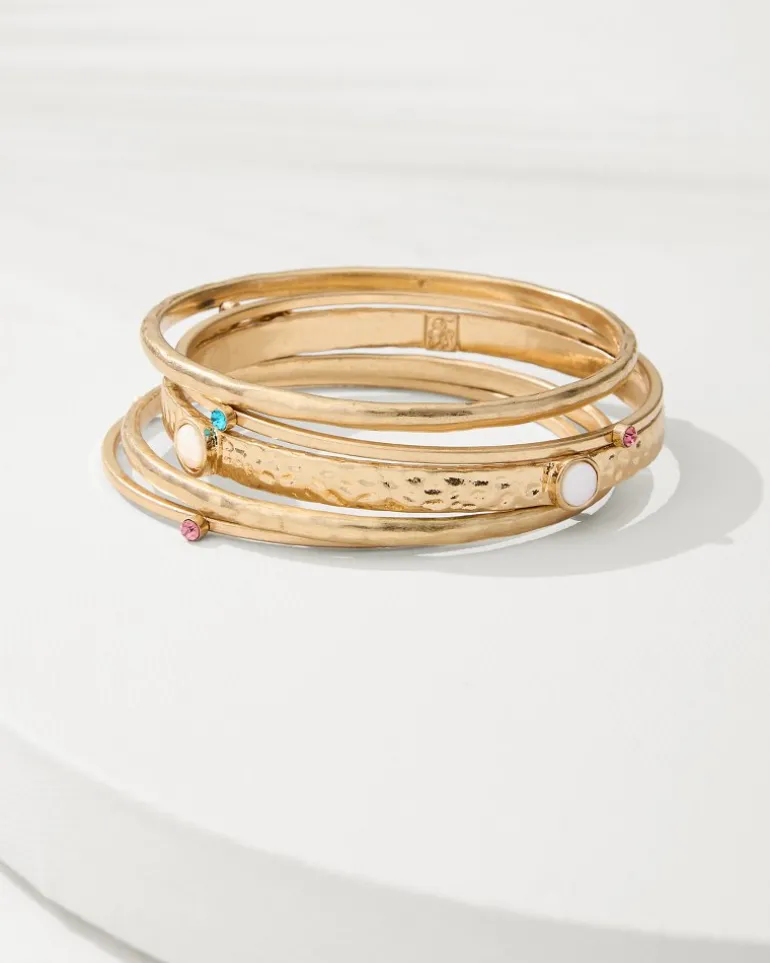 Cheap Tommy Bahama Tidal Treasure Shell Bracelet Set Gold
