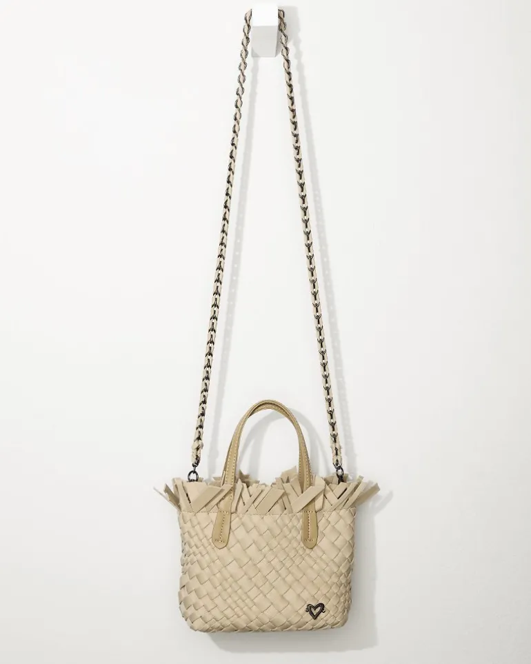 Outlet Tommy Bahama Tiny Mini Fringe Woven Tote Sand