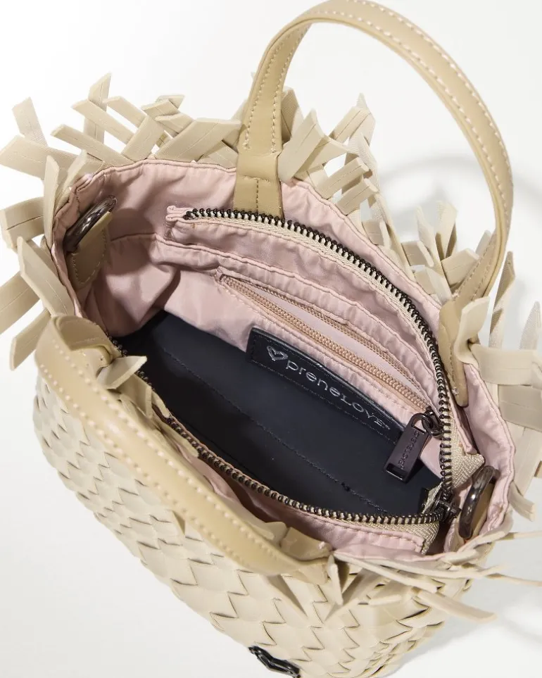 Outlet Tommy Bahama Tiny Mini Fringe Woven Tote Sand