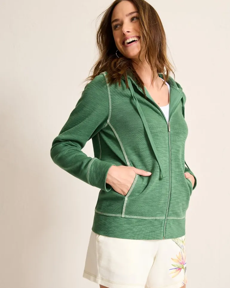 Best Tommy Bahama Tobago Bay Full-Zip Hoodie Dark Spearmint