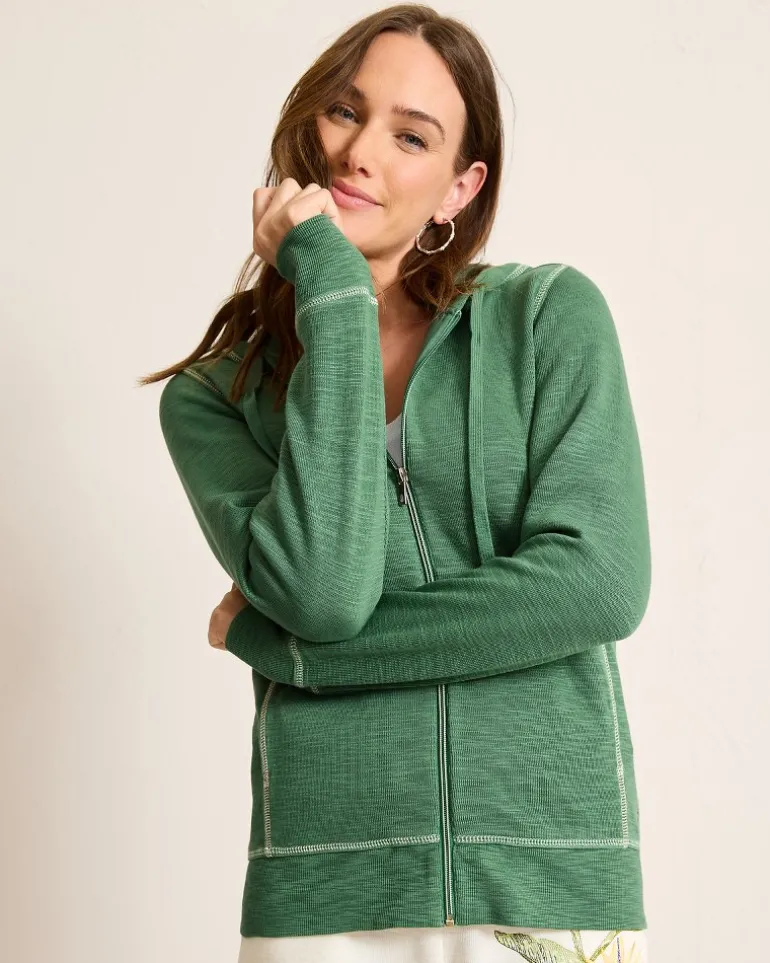 Best Tommy Bahama Tobago Bay Full-Zip Hoodie Dark Spearmint