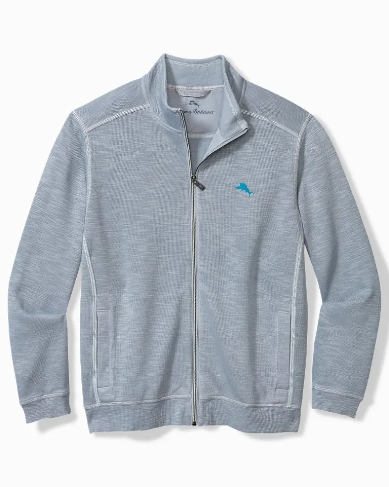 Fashion Tommy Bahama Tobago Bay Full-Zip Sweatshirt Iced Slate