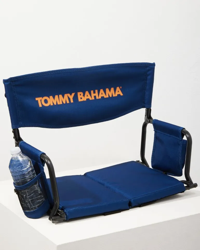 Flash Sale Tommy Bahama Deluxe Folding Stadium Chair Navy