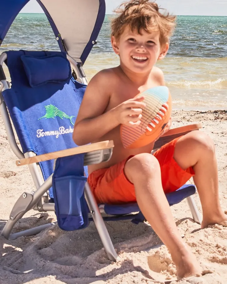 Outlet Tommy Bahama Kids' Wavy Marlin Backpack Beach Chair Navy