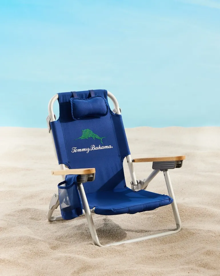 Outlet Tommy Bahama Kids' Wavy Marlin Backpack Beach Chair Navy