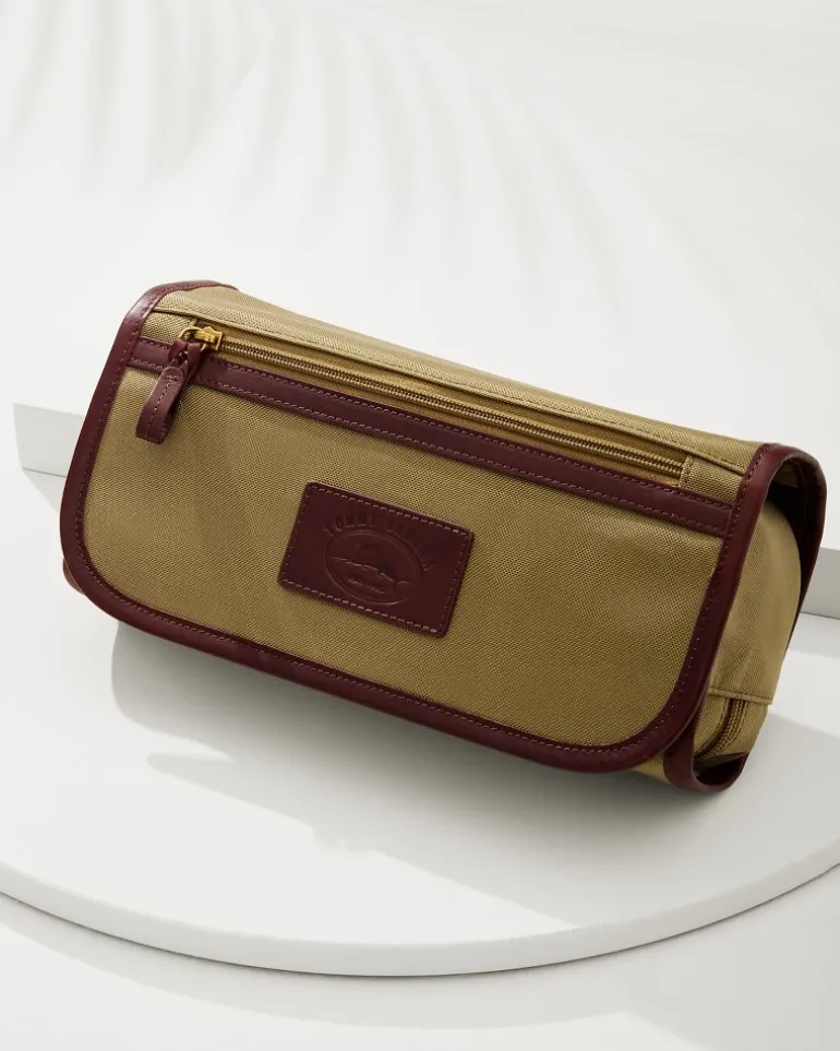 Clearance Tommy Bahama Nylon Hanging Dopp Kit Khaki