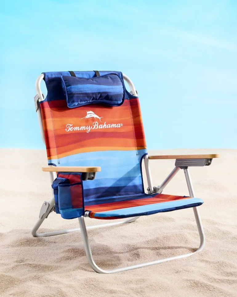 Hot Tommy Bahama Sunset Stripe Deluxe Backpack Beach Chair Multicolor