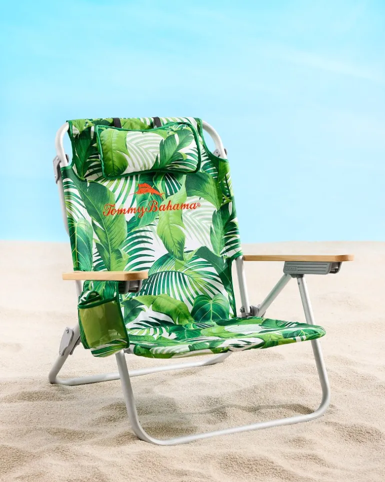 Cheap Tommy Bahama Tropical Fronds Deluxe Backpack Beach Chair Multicolor