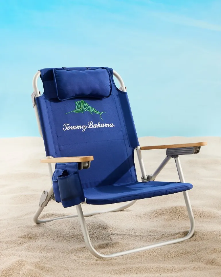 Discount Tommy Bahama Wavy Marlin Deluxe Backpack Beach Chair Navy