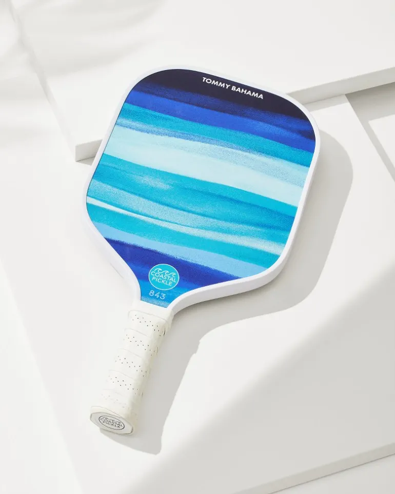 New Tommy Bahama x Coastal Pickle Azul Wave Pickleball Paddle Beaming Blue