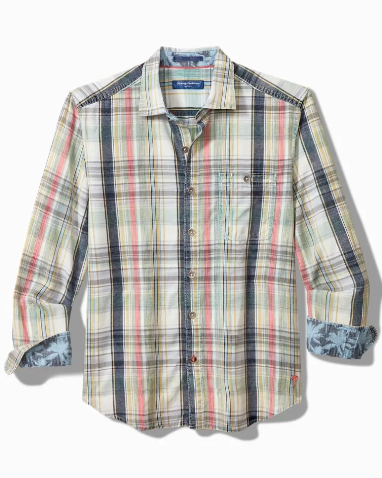 Flash Sale Tommy Bahama Tortola Hazy Fade Check Shirt Blues