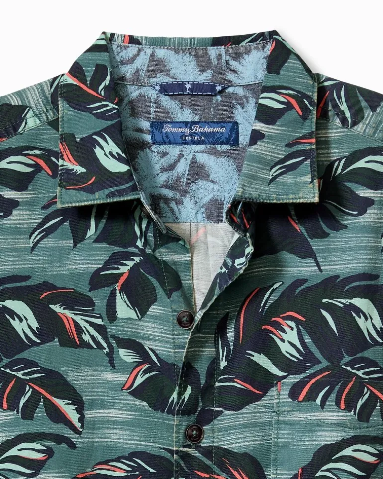 Sale Tommy Bahama Tortola Verde Fronds Short-Sleeve Shirt Seven Seas
