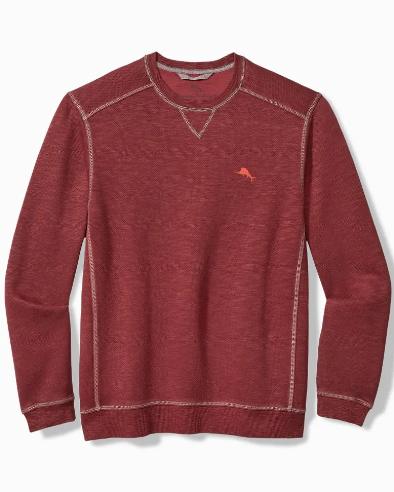 Flash Sale Tommy Bahama Trinidad Crew Sweatshirt Ruby Wine