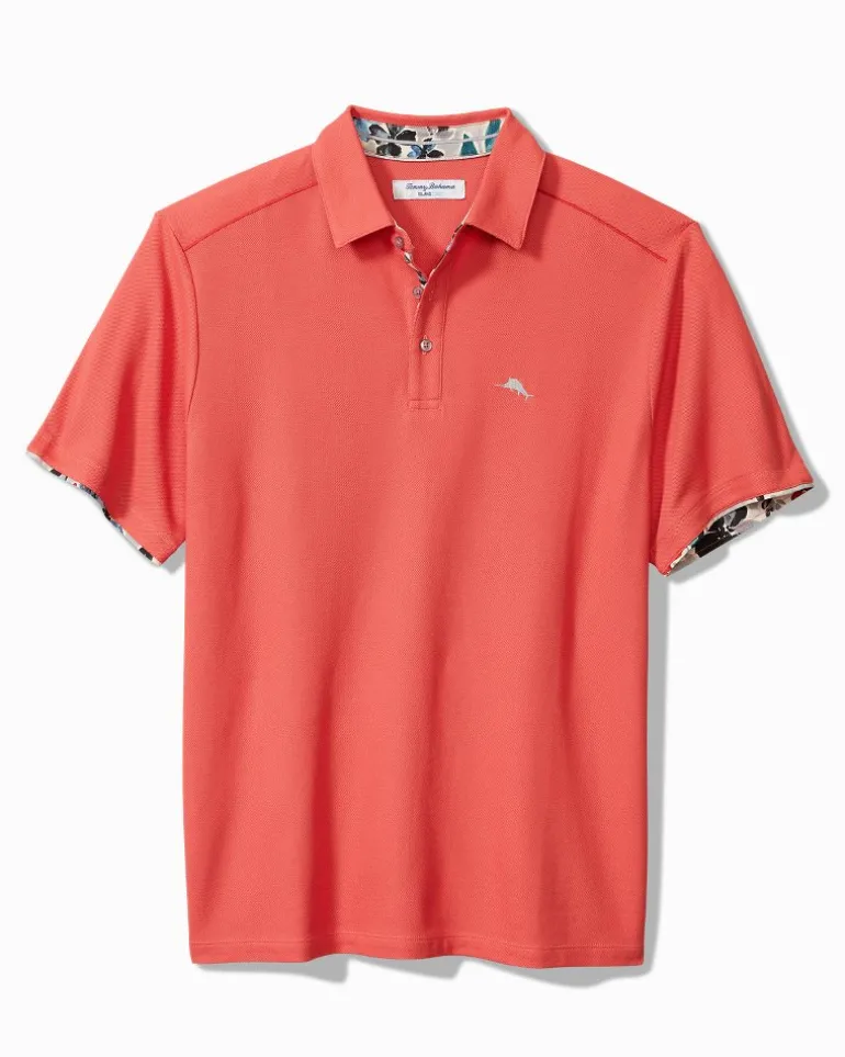 Online Tommy Bahama Tropicano Blooms Five O'Clock IslandZone® Polo Coral Reef