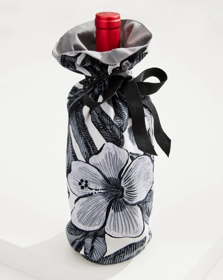Clearance Tommy Bahama Upcycled Wine Bottle Gift Bag Black