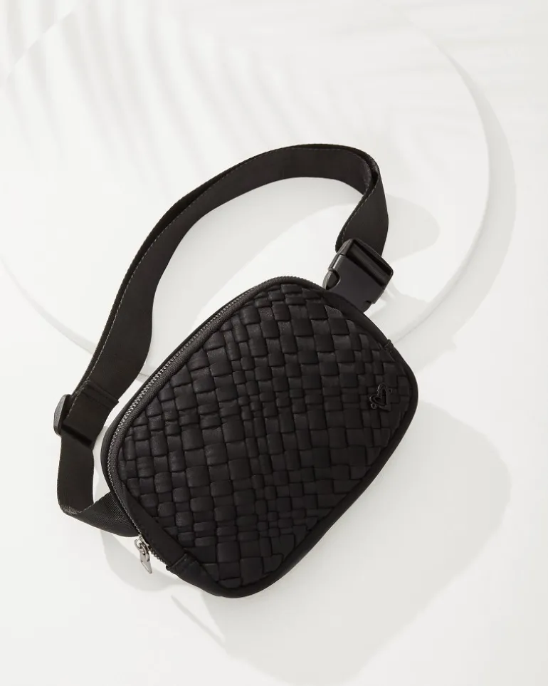 Best Sale Tommy Bahama Vaughan Woven Belt Bag Black