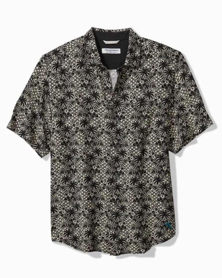 Cheap Tommy Bahama Veracruz Cay Palm Cascade Short-Sleeve Shirt Black