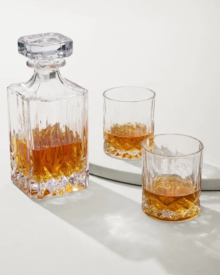 Online Tommy Bahama Viski® Admiral Decanter 3-Piece Set Clear