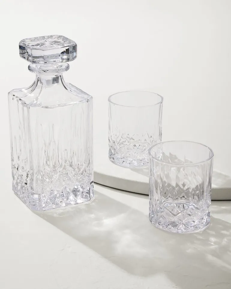 Online Tommy Bahama Viski® Admiral Decanter 3-Piece Set Clear