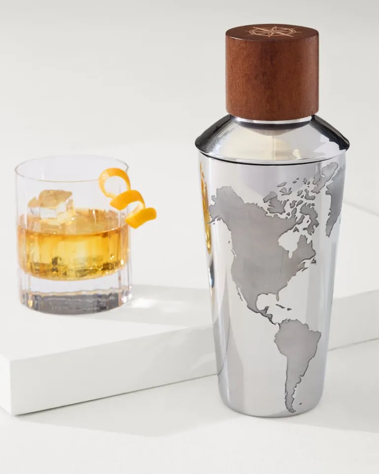 Outlet Tommy Bahama Viski® Globe 3-Piece Cocktail Shaker Silver