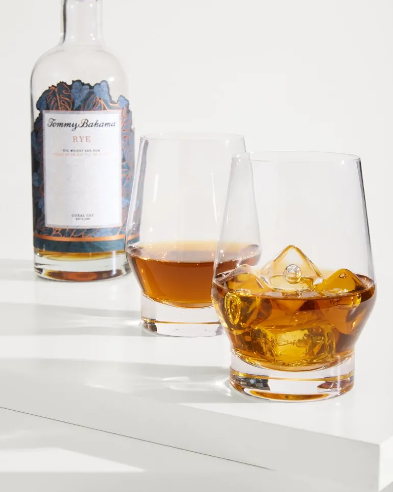 Sale Tommy Bahama Viski® Heavy Base Crystal Whiskey Glasses - Set of 2 Clear