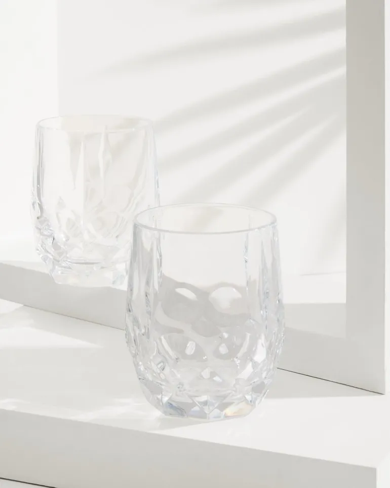 Best Tommy Bahama Viski® Reserve Bruno Crystal Cocktail Glasses- Set of 2 Clear