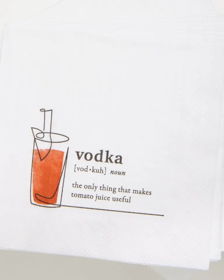 Online Tommy Bahama Vodka Cocktail Napkins White