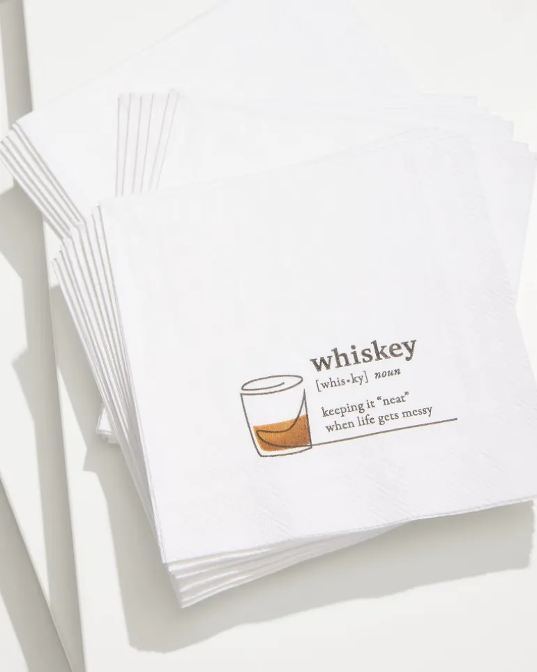 Fashion Tommy Bahama Whiskey Cocktail Napkins White