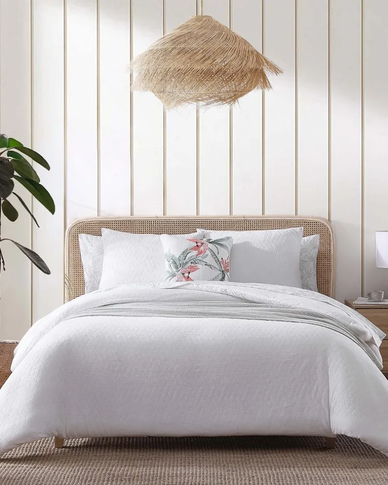 Sale Tommy Bahama Wicker Woven 3-Piece King Comforter Set White