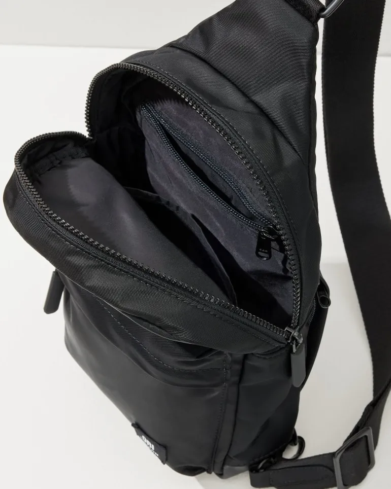 Best Tommy Bahama Willesden Black Sling Bag All Black