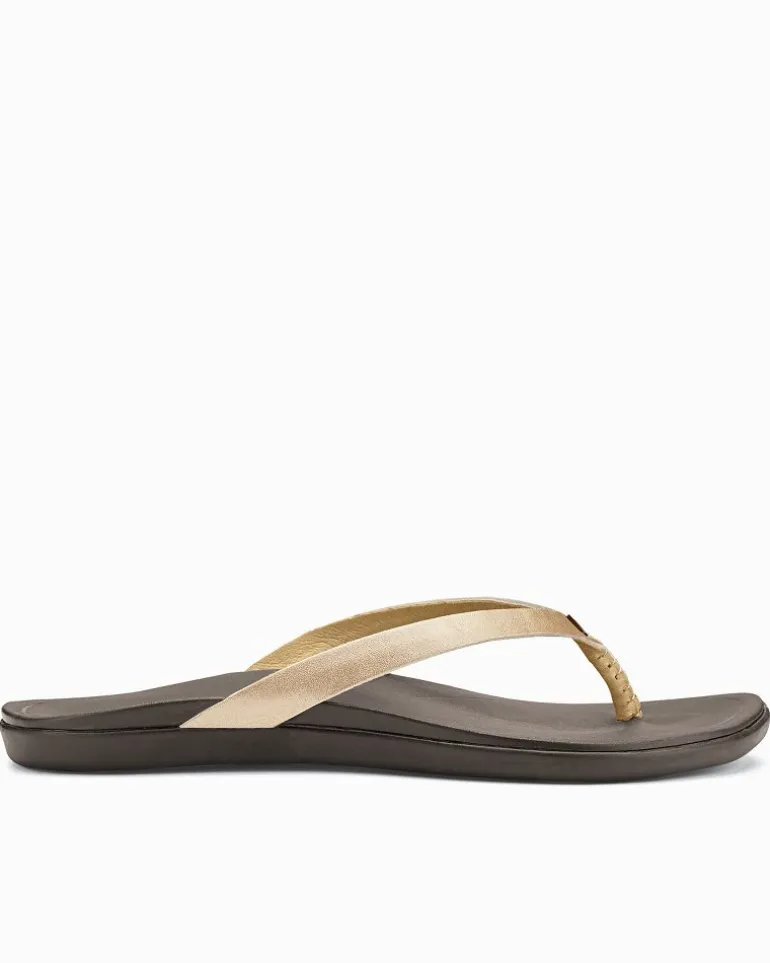Shop Tommy Bahama Women's OluKai® Ho'ōpio Leather Sandals Bubbly