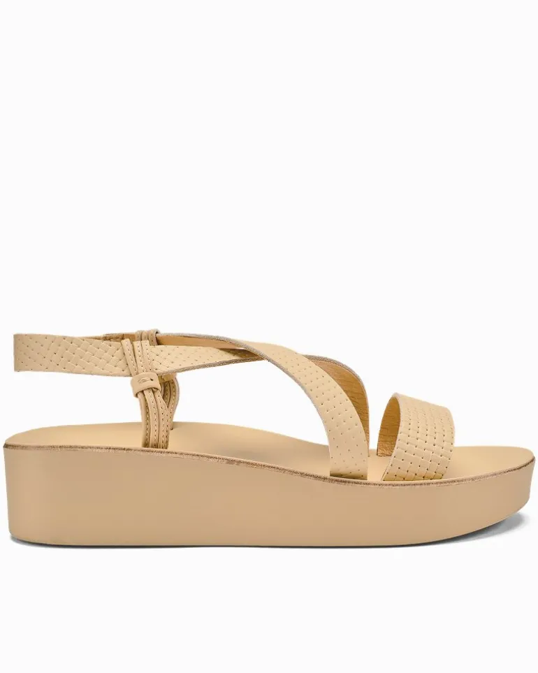 Fashion Tommy Bahama Women's Olukai® Onohi Strappy Platform Sandals Warm Beige