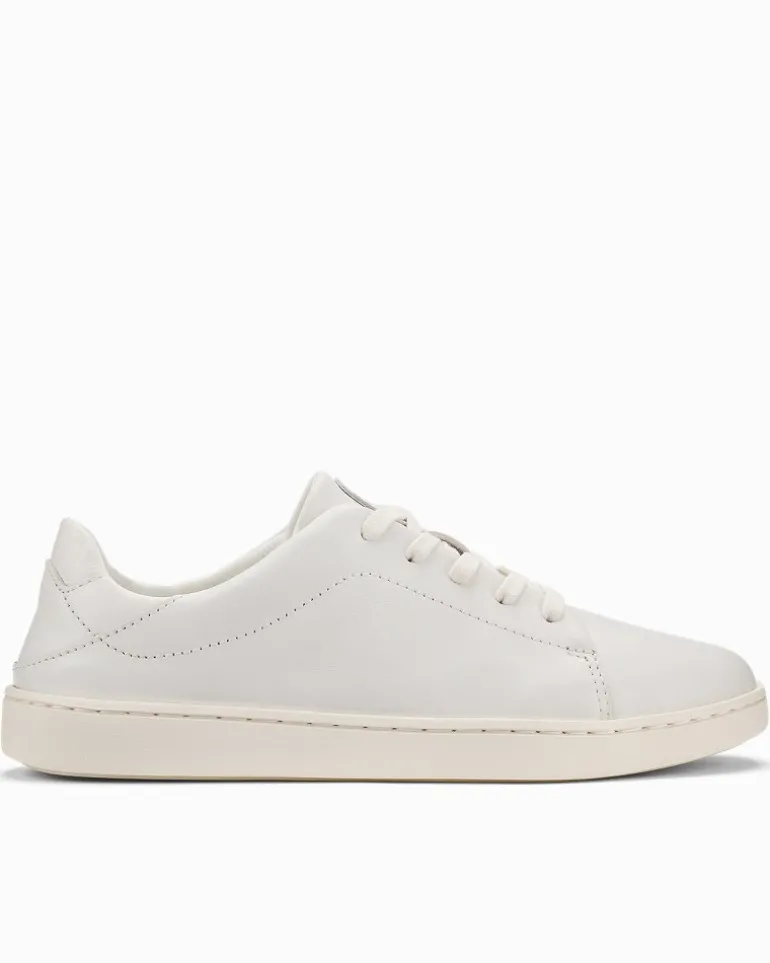 Online Tommy Bahama Women's OluKai® Pehuea Lī 'Ili Leather Lace-Up Sneakers Bright White