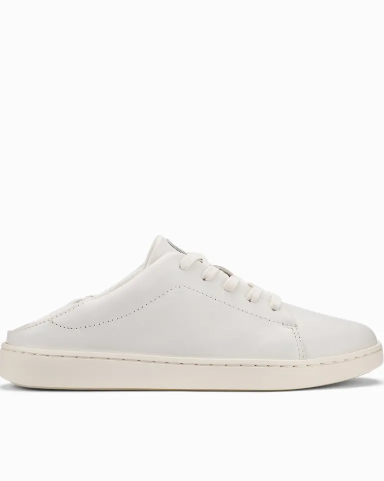 Online Tommy Bahama Women's OluKai® Pehuea Lī 'Ili Leather Lace-Up Sneakers Bright White