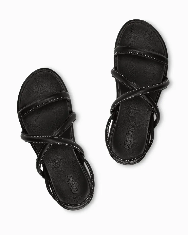 Best Tommy Bahama Women's Olukai® Tiare Strappy Slide Sandals Black